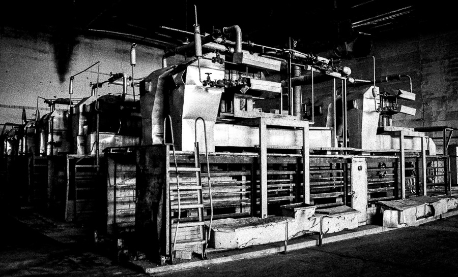 Machinery in Srebrenica