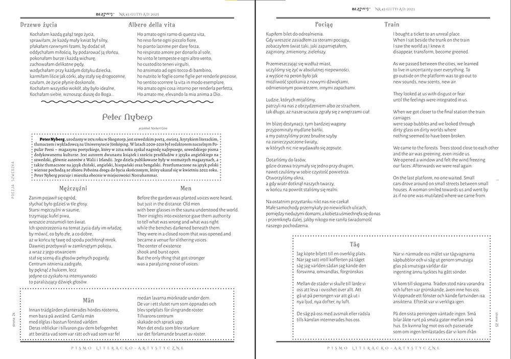 Publicerad i nummer 43 av polska Bezkres