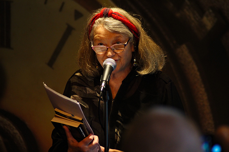 Menna Elfyn, Tranås at the fringe 2023. Foto: Peter Nyberg.