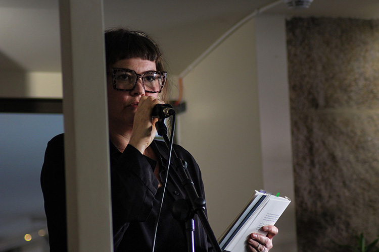 Clara Bolmsjö, Tranås at the fringe 2023. Foto: Peter Nyberg.