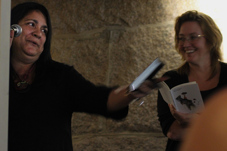 Aleisa Guzman och Camilla Mollung, Tranås at the fringe 2023. Foto: Peter Nyberg.